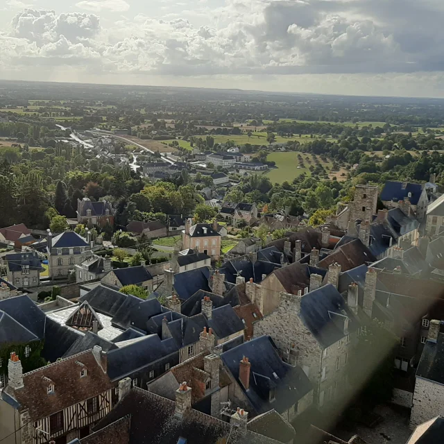 Bocage Destination Domfront Bagnoles Cite Medievale Vue Aerienne