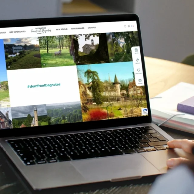 Acces Rapide Site Menu Lateral Mockup Ordinateur